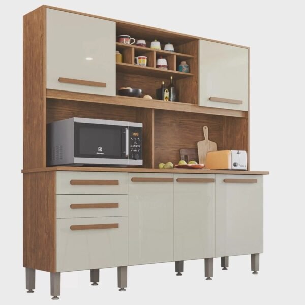 Armário para Cozinha 6 Portas 2 Gavetas Luna Plus